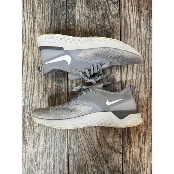NIKE ODYSSEY REACT FLYKNIT WOLF GRAY WHITE SNEAKERS WOMEN SIZE 8 AH1016 - Picture 6 of 12